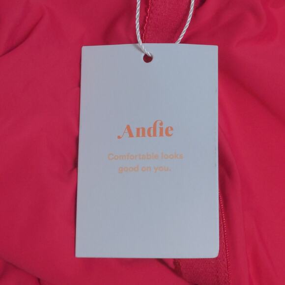 Andie The Amalfi One Piece LT Lava Scoop Neck Adjustable Straps Swim ST New - Picture 11 of 12